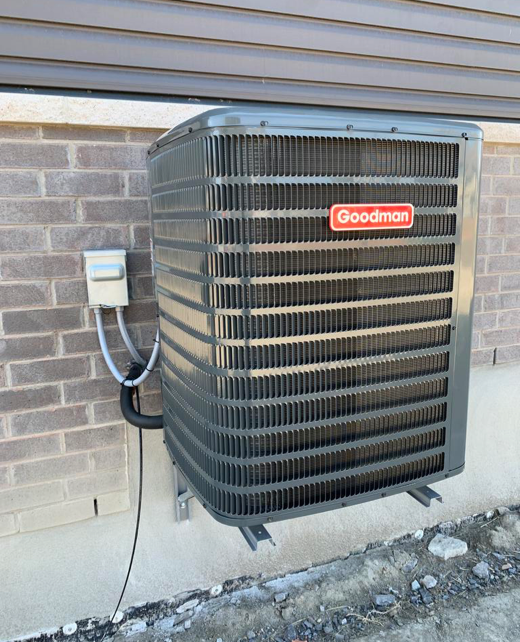 Air condition unit outdoors